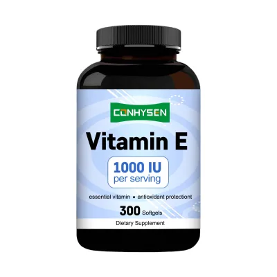 Private Label Vitamin E Softgels Huperzine-A Support for Heart and Brain Wellness Daily Antioxidant with Dietary Supplement