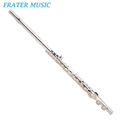 High Grade Professional Model G Tone Closed Holes In-line Silver Plated Cupronickel Body Alto Flute (JFL-520)