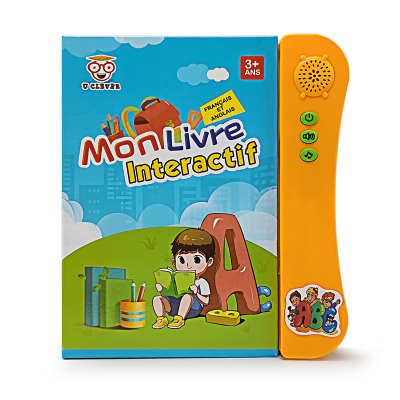Kids Early Educational Point Sound Reading Talking Book E Book French English Bilingual Learning Machine