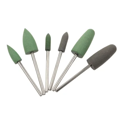 Nail Beauty of Manicure Polisher Rubber Remover Silicone Nail Drill Bits