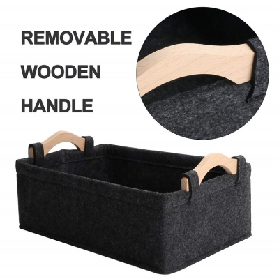 Best-selling Supplier Business Desk Storage Box Durable Office Felt Document Box