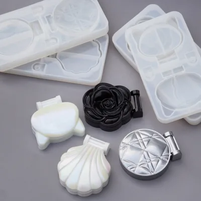 CARATTE DIY Foldable Mirror Mold Compact Mirror Cover Molds for Resin