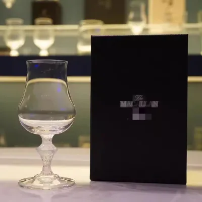 For King Luxury Transparent Crystal Eco-friendly Single Malt Whiskey Snifter Handmade Professional Whisky Nosing Wine