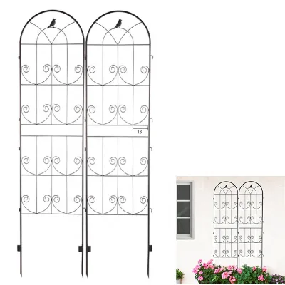 Garden Trellis for Climbing Plants Flower Fence Trellis for Potted Plant Support Tall Wall for Rose Vine Vegetable Cucumber