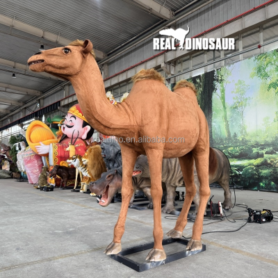 Life Size Animal Sculpture Animatronic Camel Simulation Model for Amusement Park