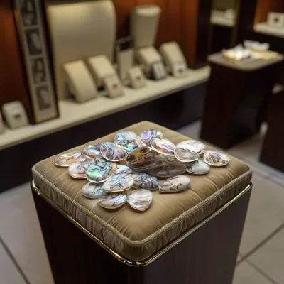 Hot Sale Abalone Shell Decal Crystal Cut Multiple Shapes Wholesale High Quality Oval Abalone Shell Gems for Jewelry