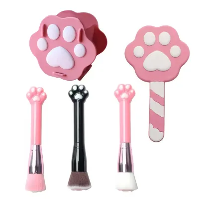 Factory Price Cosmetic Brush Cat Claw Powder Blush Brush Foundation Makeup Cosmetic Tool Brush