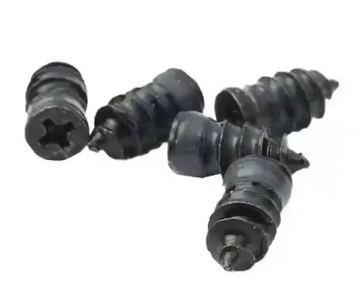 New Black Vacuum Tire Repair Nail Kit with Rubber Screws for Easy Install Tire Puncture Repair Accessories for All Cars