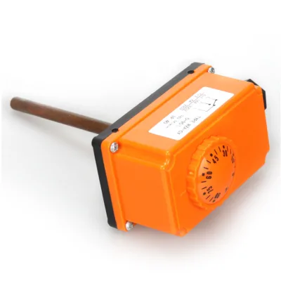 WZA-CS WZA-CY Copper Connector Temperature Controller Hot Water Pipe Thermostat 30~110 Degree with CE Certificate