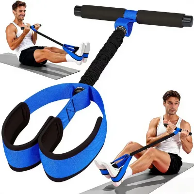 Home Gym Resistance Band Set with Handles Foot Straps Full Body Workout Equipment for Men Women Fitness