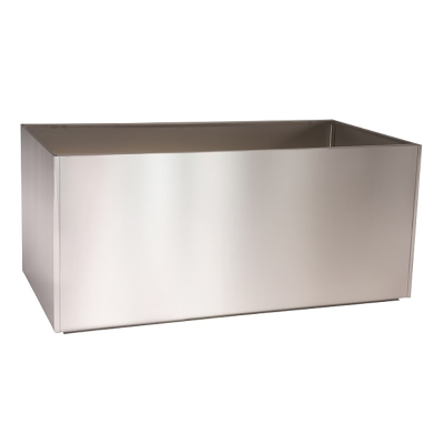 Stainless Steel Trough Planter Raised Garden Planter Box Metal Flower Planter
