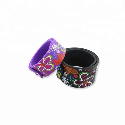 Silicone Screen Printed Slap Wristband