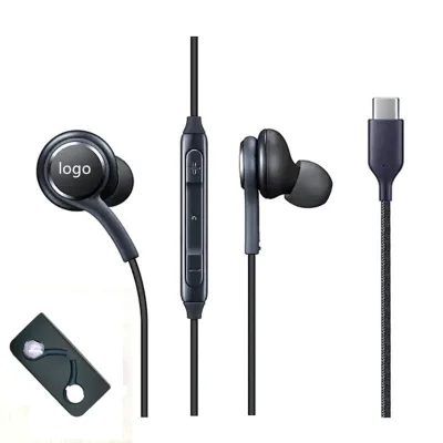 OEM/ODM Custom Logo Type C In-Ear Earphone with AAC Microphone Dynamic Wired Headset for AKG