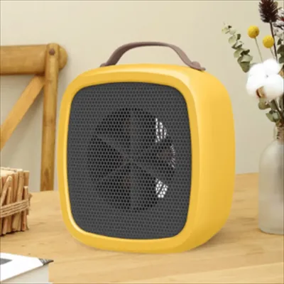 Portable PTC Mini Electric Fan Heater with Temperature Control and Overheat Protection Desktop Use for Winter Heating