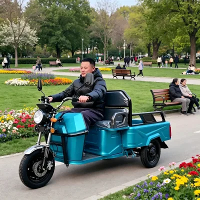 Igh Search Three Wheel Electric Vehicle Electric Tricycle Three Wheeler 60V Battery EEC Certificate Farm Hauling Electric Trike
