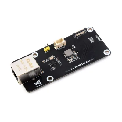PCIe to Gigabit ETH Board (C) for Raspberry Pi 5, Supports Raspberry Pi OS,Driver-Free,Plug and Play,Raspberry Pi 5 PCIe Adapter