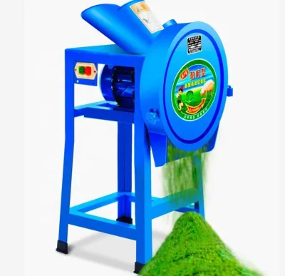 Electric Animal Feed Cutter Machine Grain Use Vegetable & Grass Crusher with Engine Maize Stalk & Rice Straw Chopper