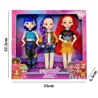 New Arrivals Kawaii Version Kpops Barby Dolls Rumi Mira Zoey Action Figure Hunters Action Figure Collectible Figurine with Music