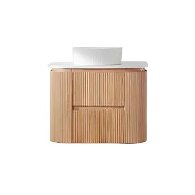 Stylish Wavy Floating Bathroom Vanity Easy to Clean and Enhances Product Durability Suitable for Modern Bathroom Use
