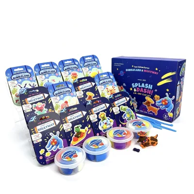 Ultimate Rainforest Theme 4 Colors Per Tub Air Dry Clay Kit Kids Party Favor Classroom Activity Modeling Dough Set Gift