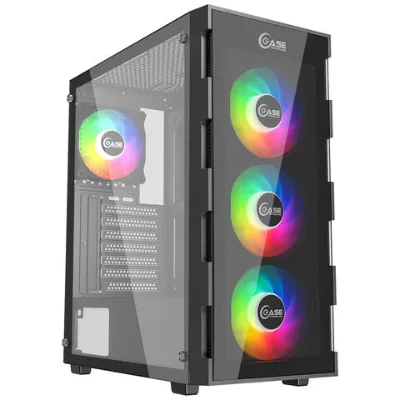 Powercase plexiglass computer case gaming contracted tower pc computer case ATX startup fast pc case