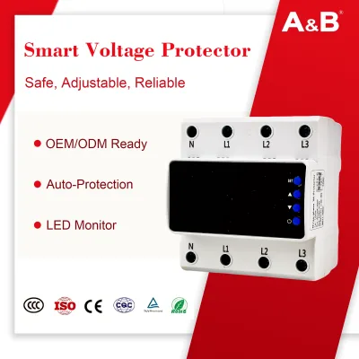 LED Display 380V AC 3 Phase 15kVA Automatic Transfer Switch Over Under Voltage Protection