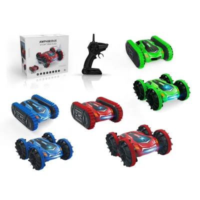2022 Upgraded 2 in 1 Amphibious Remote Control Stunt Car; Large Rc Amphibious Vehicles; Water Proof Pool Toys