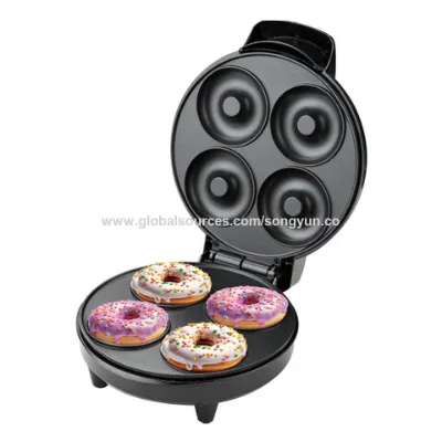 Sale at a low price 4 hole donut maker Breakfast Cake Mini donut maker with non-stick coating