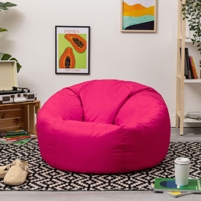 Factory Wholesale Waterproof Outdoor Fabric Round Lazy Bean Bag for Adult