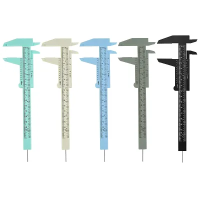 Eyebrow Measuring Ruler Vernier Caliper Plastic Material Permanent Makeup Tool Eyebrow Stencil 15cm Easy Use