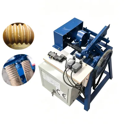Small Wood Dowel Threading Machine Fully Automatic Machine for Threading Wooden Handles and Dowels