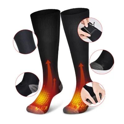 Winter Unisex Rechargeable Battery Electric Heated Socks for Men Women Outdoor Riding Camping Hiking Motorcycle Skiing