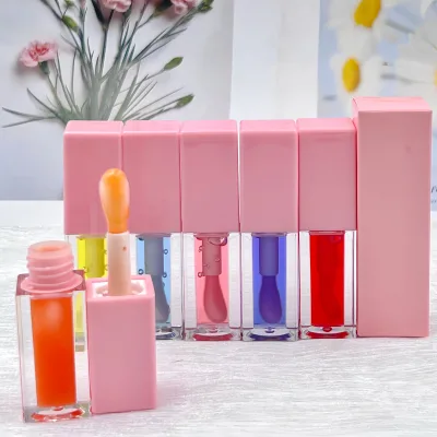 Lip Care Vegan Oil Plumper Color Changing pink Stain Liquid Gloss Oil Vegan Lip Oil Private Label Liquid clear Color Lip Oil