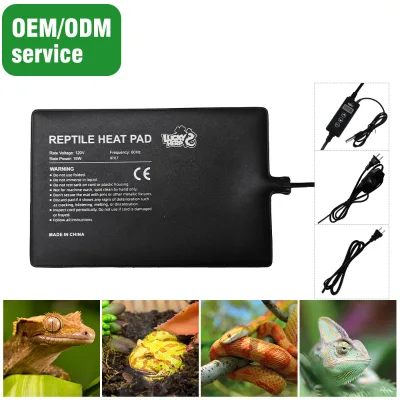 16W PVC Heating Pad for Reptiles Modern Luxury Small Square Thermostat-Controlled Temperature Retractable Reusable Pet Product