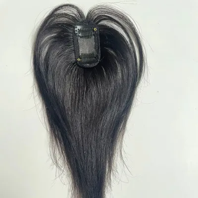 3D Silk Base Long Fringe Hair Pieces for Women Bangs Clip