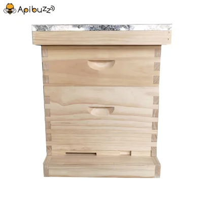 Cedarwood Pinewood 2 Layers 10-Frame Langstroth Bee Hive Apiculture Beekeeping Wooden Beehive Equipment Tool Beekeeper Supplies