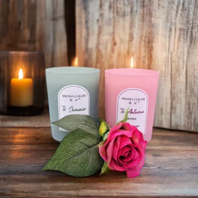 Hot Selling Custom Scented Luxury Candle Handmade Soy Wax Pillar and Coconut Glass for Wedding Birthday Romantic Scents
