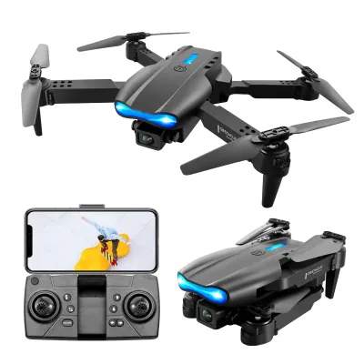 E99pro Mini 4K HD Beginner RC Drone with Brushless Motor Foldable Design LED Lights & 6-Axis Gyro Stabilization