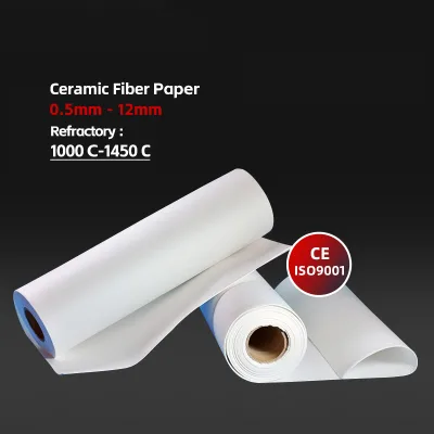 Ceramic Fiber Paper 1260 /2 mm Ceramic Fiber Paper Roll 0.5-6mm for Heat Insulation Application