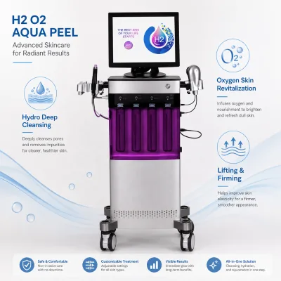 Oxygen Hydrogen Multifunctional Facial Beauty Device Deep Cleansing Exfoliating Hydrating Skin Renewing