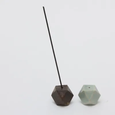 New Arrivals Small Incense burner Cement Empty Concrete Incense Holder for Cars Round Incense Holder