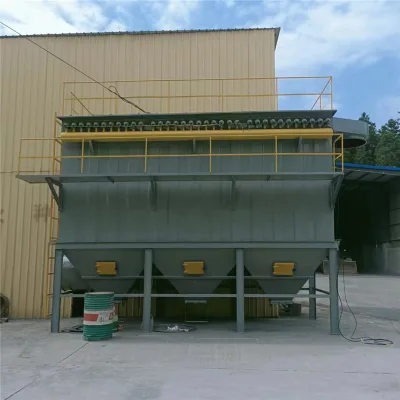 Ultra Low Consumption DMC108 Bag Dust Collector High Volume Continuous Pulse Dedusting Module for Concrete Line