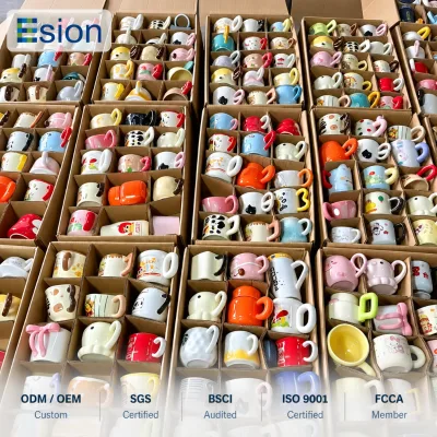 Holiday Gift Wholesale Mixed Porcelain Tableware Set Custom Logo OEM Assorted Ceramic Mugs Plates Bowls Bulk Order