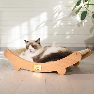 Sisal cat scratcher bed for indoor cats hammock for scratching pad cat chair