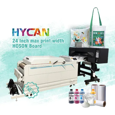Long Service Life CMKYW Multi Color Ink Film 60cm 4 Heads I3200 Impressora DTF Transfer Dtf Sticker for T-Shirts Canvas Bag