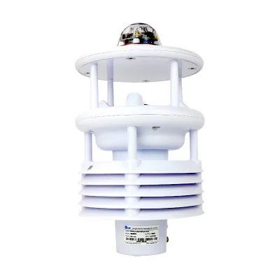 Wireless Integrated Weather Station Wind Speed Direction Temperature Humidity Rainfall Total Radiation OEM Customizable