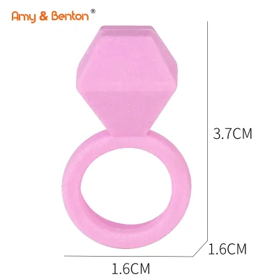 Pink Diamond Ring Erasers Pink Funny Cute Rubber Erasers Ring Shaped Pencil Eraser for Kids Teachers Office Use