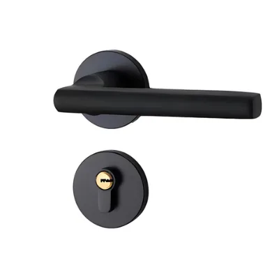 Split Lever Lock aluminium, Black