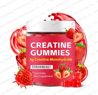 Best Price Creatine Monohydrate Gummies Strawberry Creatine Energy Booster Gummies