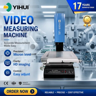 YF Series Manual Video Measuring System 1.3MP Color Camera High Resolution Image Processing for Electronics QC